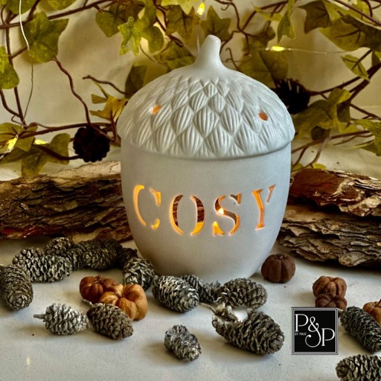 Cosy Acorn Tea Light Holder